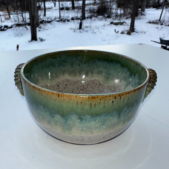 #1152 CERAMIC BOWL 5 ¾”D X 3”T  EARTH TONES SEE PHOTOS - Picture 1 of 12